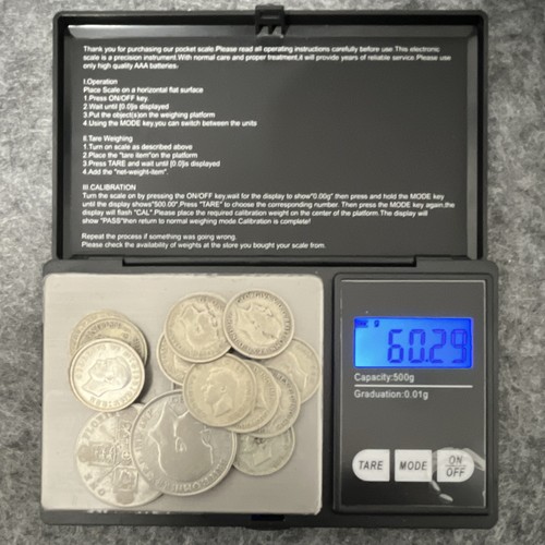 Bulk job lot - 60.29g, silver