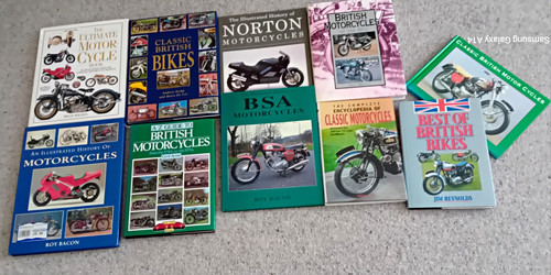 Motorbike books total - 10,