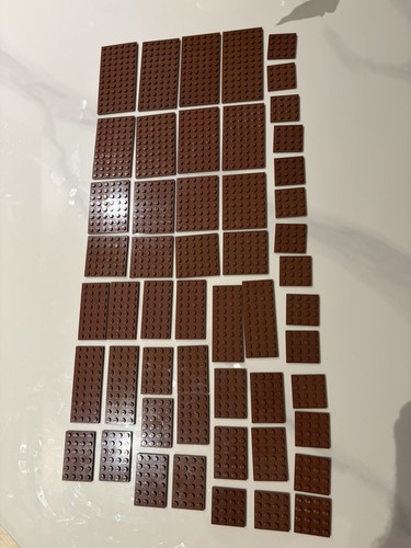 Lego bulk lot brown - bulk, plates